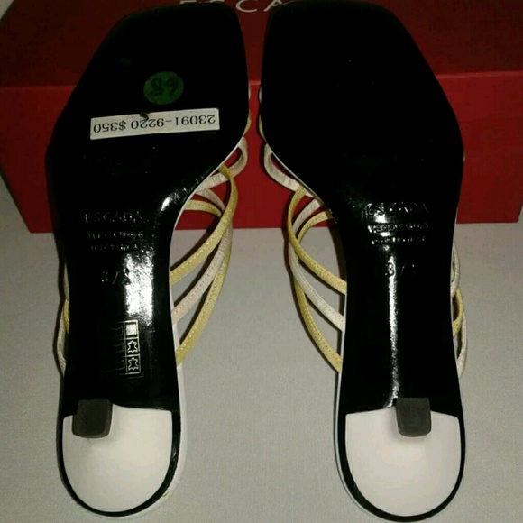 ESCADA Women's Sandal Slip On Heels Size 7.5 - Picture 6 of 8